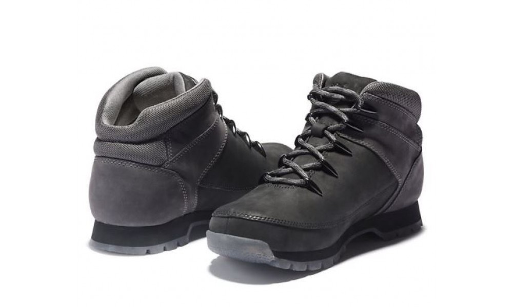 Timberland Euro Sprint Mid Hiker Black Grey Nubuck